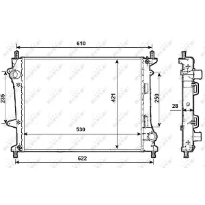 Hladnjak, hlađenje motora NRF NRF 53987 IC-C0E84B