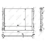 Hladnjak, hlađenje motora NRF NRF 53991 IC-C0E84E
