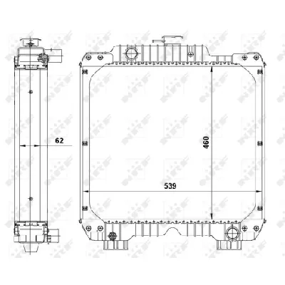Hladnjak, hlađenje motora NRF NRF 54069 IC-D795D4
