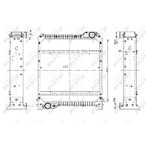 Hladnjak, hlađenje motora NRF NRF 54076 IC-D79EDF