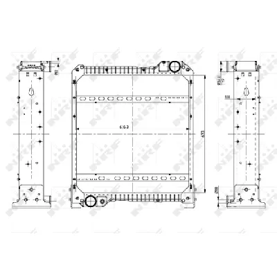 Hladnjak, hlađenje motora NRF NRF 54076 IC-D79EDF
