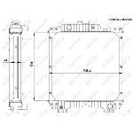 Hladnjak, hlađenje motora NRF NRF 54092 IC-D7963C