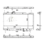 Hladnjak, hlađenje motora NRF NRF 54505 IC-DEB317