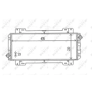 Hladnjak, hlađenje motora NRF NRF 54613 IC-AE57C0