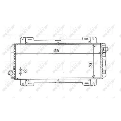 Hladnjak, hlađenje motora NRF NRF 54613 IC-AE57C0