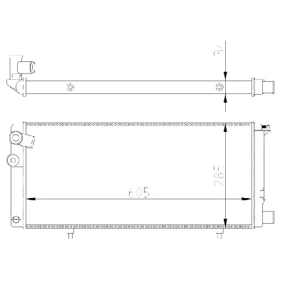 Hladnjak, hlađenje motora NRF NRF 54628A IC-G0K3P8