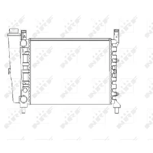 Hladnjak, hlađenje motora NRF NRF 54680 IC-AE57D7
