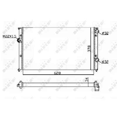 Hladnjak, hlađenje motora NRF NRF 54693 IC-AE57E2