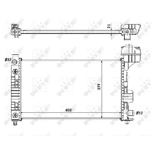 Hladnjak, hlađenje motora NRF NRF 54718 IC-C2FFF1