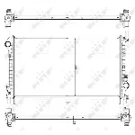 Hladnjak, hlađenje motora NRF NRF 54756 IC-C3CA47