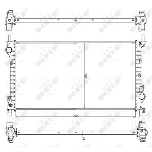 Hladnjak, hlađenje motora NRF NRF 54756 IC-C3CA47
