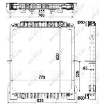Hladnjak, hlađenje motora NRF NRF 549567 IC-C3FF24