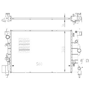 Hladnjak, hlađenje motora NRF NRF 550003 IC-G0R2EK