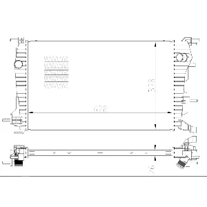 Hladnjak, hlađenje motora NRF NRF 550004 IC-G0R2EL