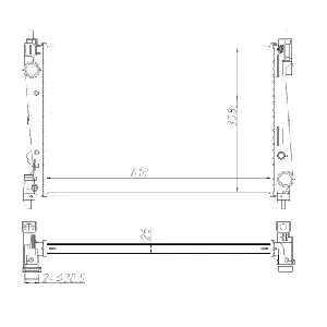 Hladnjak, hlađenje motora NRF NRF 550005 IC-G0R2EM