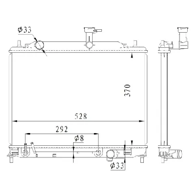Hladnjak, hlađenje motora NRF NRF 550015 IC-G0R2EW