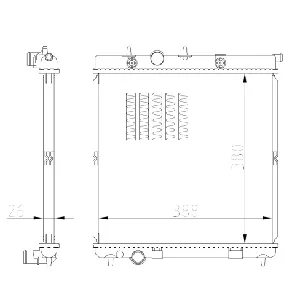 Hladnjak, hlađenje motora NRF NRF 550016 IC-G0R2EX