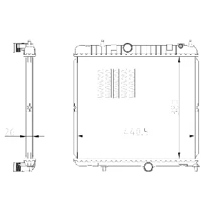 Hladnjak, hlađenje motora NRF NRF 550021 IC-G0R2F1