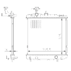 Hladnjak, hlađenje motora NRF NRF 550022 IC-G0R2F2
