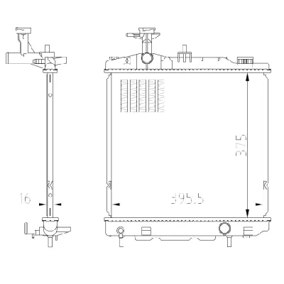 Hladnjak, hlađenje motora NRF NRF 550022 IC-G0R2F2
