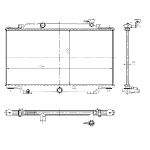 Hladnjak, hlađenje motora NRF NRF 550024 IC-G0R2F4