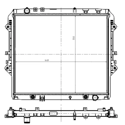 Hladnjak, hlađenje motora NRF NRF 550032 IC-G0R2FC