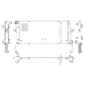 Hladnjak, hlađenje motora NRF NRF 550034 IC-G0R2FE