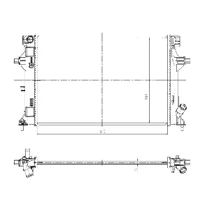 Hladnjak, hlađenje motora NRF NRF 550035 IC-G0R2FF