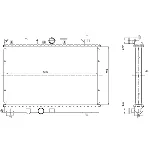 Hladnjak, hlađenje motora NRF NRF 55306 IC-AE57F6