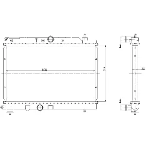 Hladnjak, hlađenje motora NRF NRF 55306 IC-AE57F6