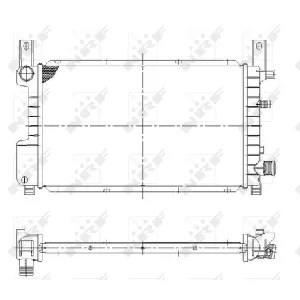 Hladnjak, hlađenje motora NRF NRF 55314 IC-AE57FB