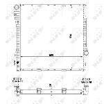 Hladnjak, hlađenje motora NRF NRF 55330 IC-C3CA7C