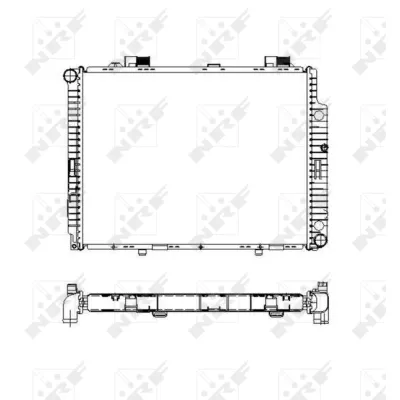 Hladnjak, hlađenje motora NRF NRF 55331 IC-AE580A