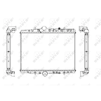 Hladnjak, hlađenje motora NRF NRF 55346 IC-C3C951