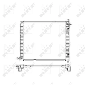 Hladnjak, hlađenje motora NRF NRF 55445 IC-C30000