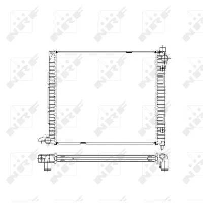 Hladnjak, hlađenje motora NRF NRF 55445 IC-C30000