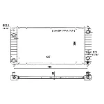 Hladnjak, hlađenje motora NRF NRF 56011 IC-D60A63