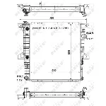 Hladnjak, hlađenje motora NRF NRF 56033 IC-D60A70