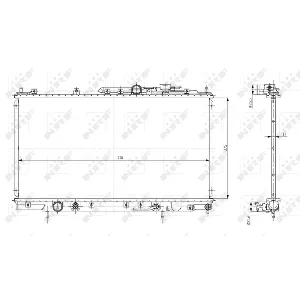 Hladnjak, hlađenje motora NRF NRF 56078 IC-D75686