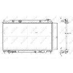 Hladnjak, hlađenje motora NRF NRF 56080 IC-D75688