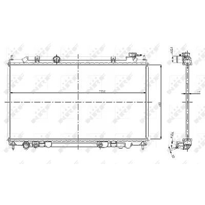 Hladnjak, hlađenje motora NRF NRF 56080 IC-D75688