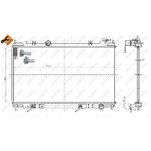 Hladnjak, hlađenje motora NRF NRF 56081 IC-D75689