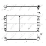 Hladnjak, hlađenje motora NRF NRF 56093 IC-DEB338