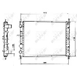 Hladnjak, hlađenje motora NRF NRF 58017 IC-AE5825