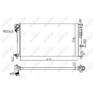 Hladnjak, hlađenje motora NRF NRF 58101A IC-DEB3D7