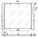 Hladnjak, hlađenje motora NRF NRF 58107A IC-C3C9DF