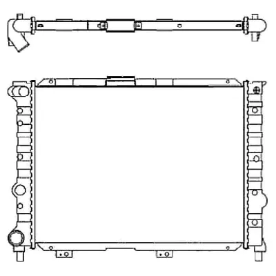 Hladnjak, hlađenje motora NRF NRF 58114 IC-AE5859