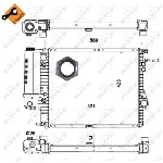Hladnjak, hlađenje motora NRF NRF 58165 IC-AE587A