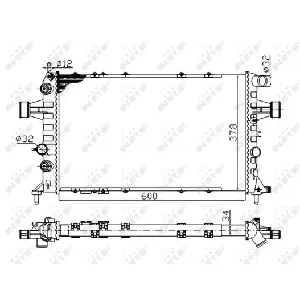 Hladnjak, hlađenje motora NRF NRF 58178A IC-DEB3D9