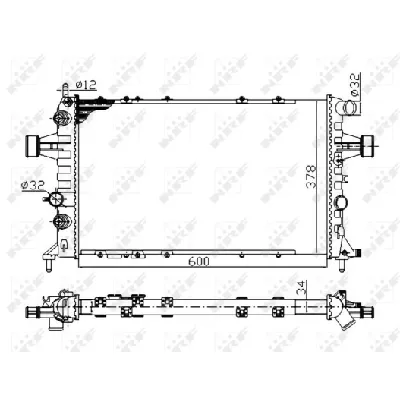 Hladnjak, hlađenje motora NRF NRF 58178A IC-DEB3D9